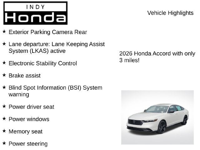 2026 Honda Accord Hybrid Sport-L