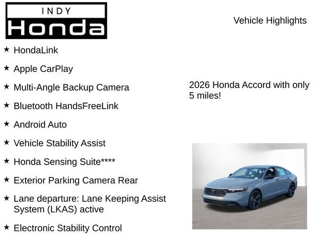 2026 Honda Accord Hybrid Sport-L
