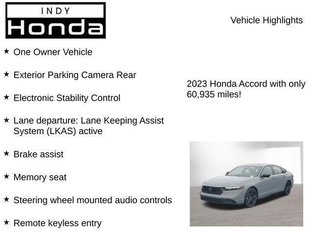 2023 Honda Accord Hybrid Sport-L