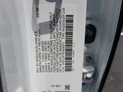 2026 Honda Accord Hybrid Sport-L