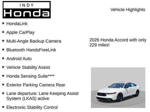 2026 Honda Accord Hybrid Sport-L