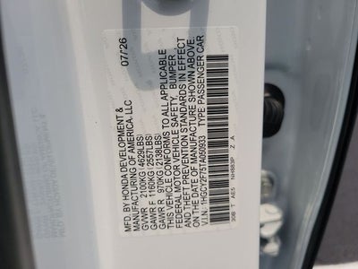 2026 Honda Accord Hybrid Sport-L