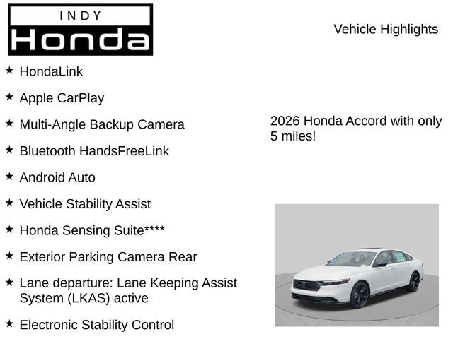 2026 Honda Accord Hybrid Sport-L