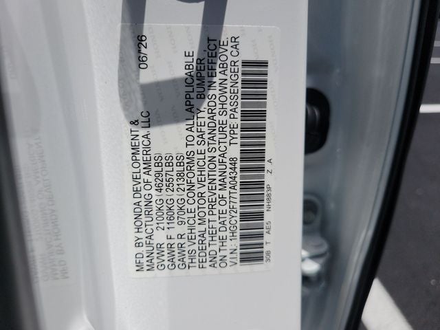 2026 Honda Accord Hybrid Sport-L