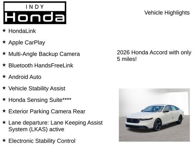 2026 Honda Accord Hybrid Sport-L