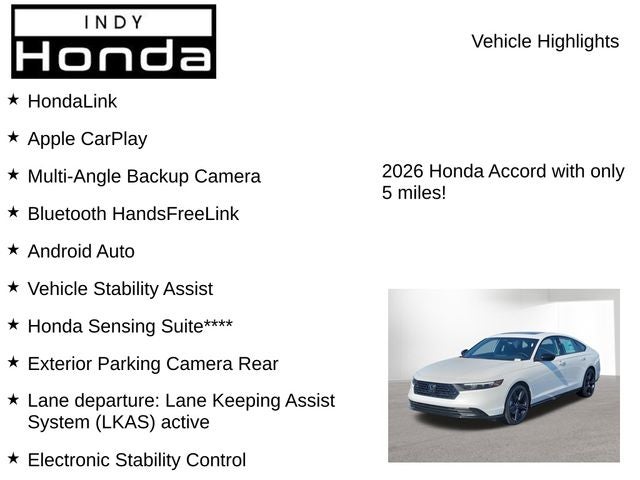 2026 Honda Accord Hybrid Sport-L