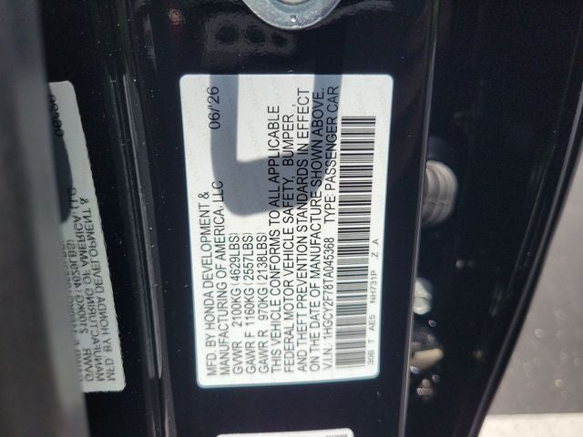 2026 Honda Accord Hybrid Sport-L