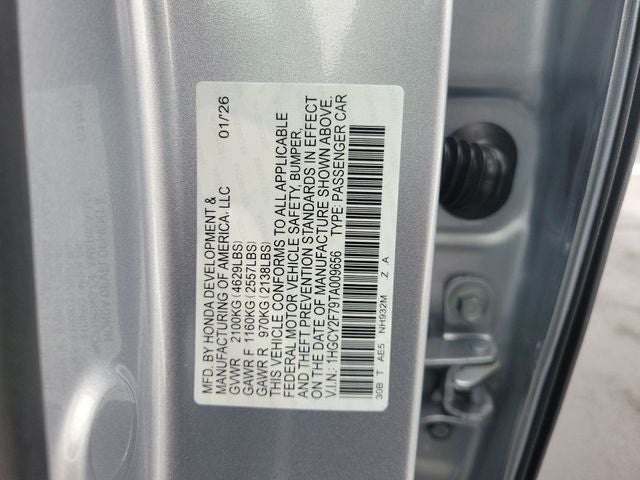 2026 Honda Accord Hybrid Sport-L
