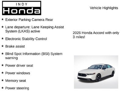 2026 Honda Accord Hybrid Sport-L