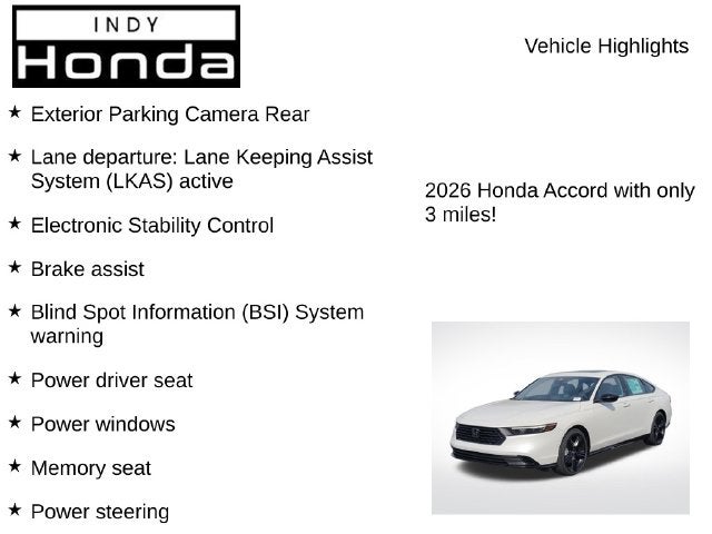 2026 Honda Accord Hybrid Sport-L