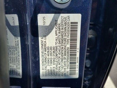 2025 Honda Accord Hybrid Touring