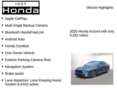 2025 Honda Accord Hybrid Touring