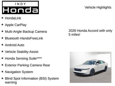 2026 Honda Accord Hybrid Touring