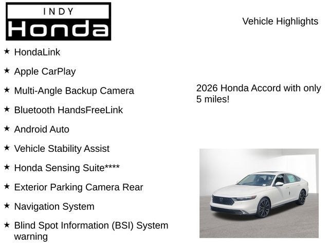 2026 Honda Accord Hybrid Touring