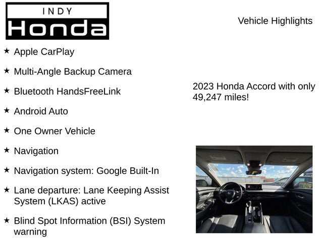 2023 Honda Accord Hybrid Touring