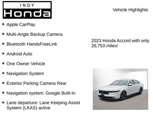 2023 Honda Accord Hybrid Touring