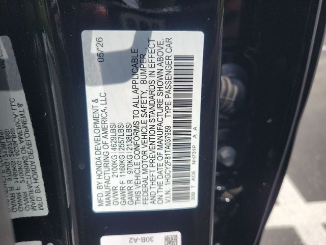 2026 Honda Accord Hybrid Touring
