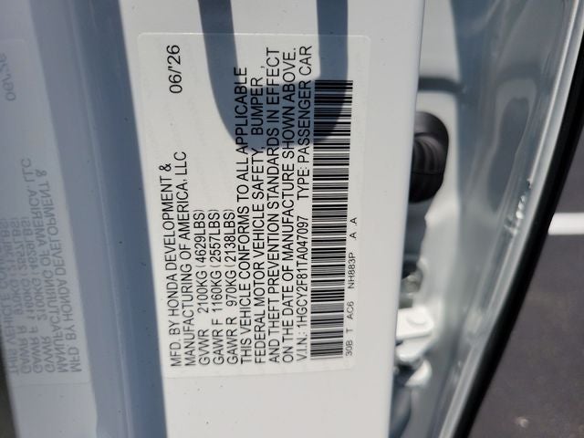 2026 Honda Accord Hybrid Touring