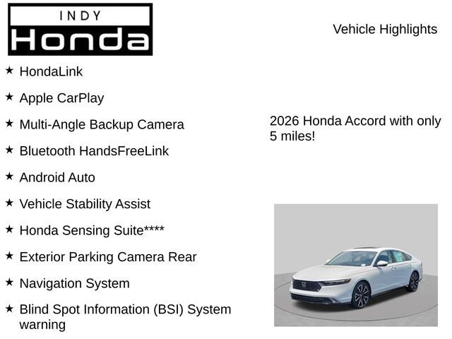 2026 Honda Accord Hybrid Touring