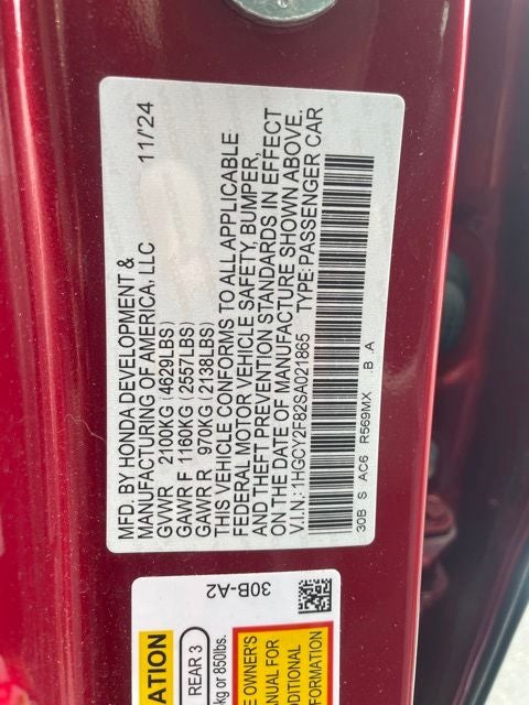2025 Honda Accord Hybrid Touring