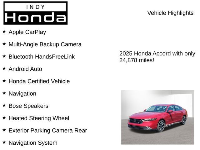 2025 Honda Accord Hybrid Touring