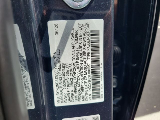 2026 Honda Accord Hybrid Touring
