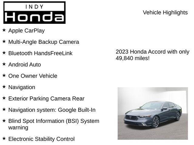 2023 Honda Accord Hybrid Touring