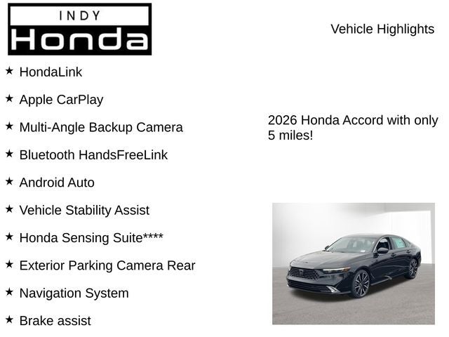 2026 Honda Accord Hybrid Touring