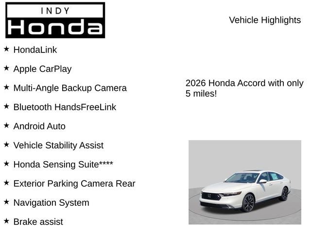 2026 Honda Accord Hybrid Touring