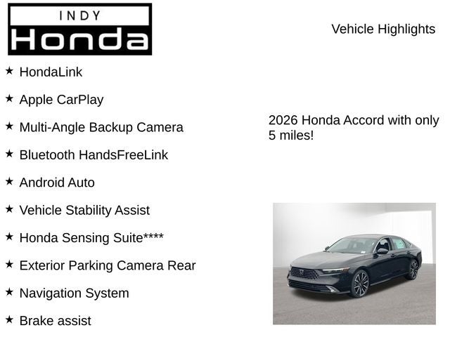2026 Honda Accord Hybrid Touring