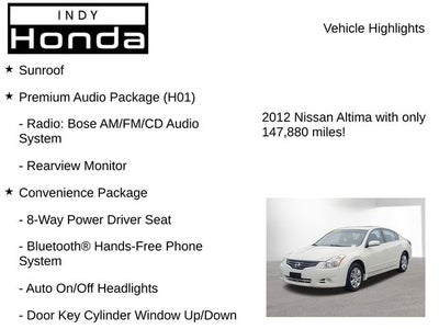 2012 Nissan Altima 2.5 SL