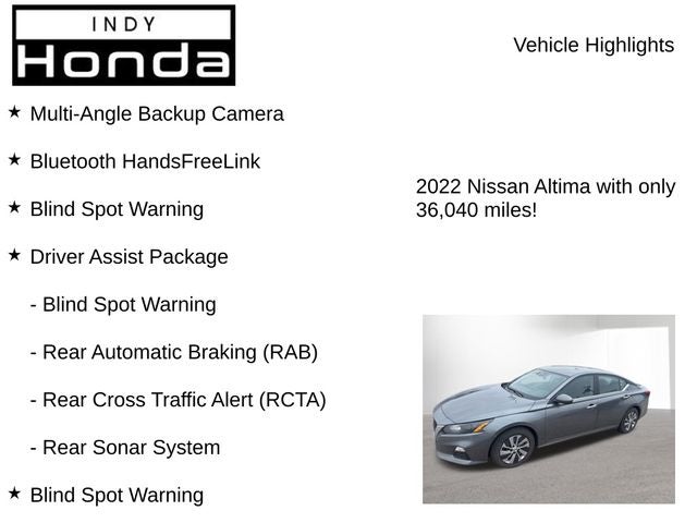 2022 Nissan Altima 2.5 S