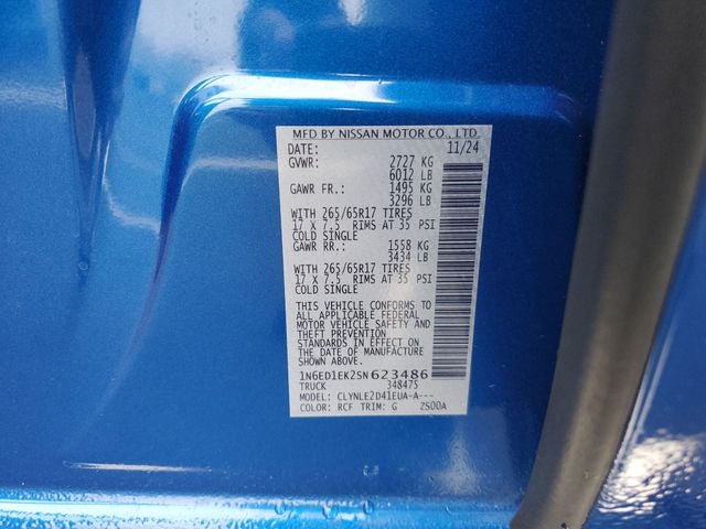 2025 Nissan Frontier SL