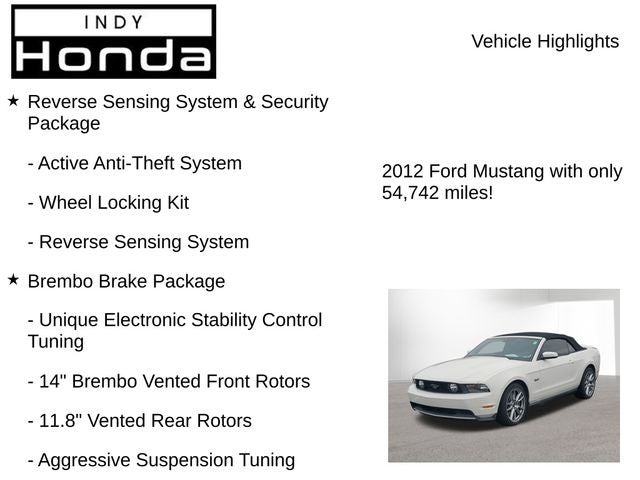 2012 Ford Mustang GT Premium