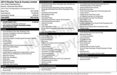 2013 Chrysler Town & Country Limited