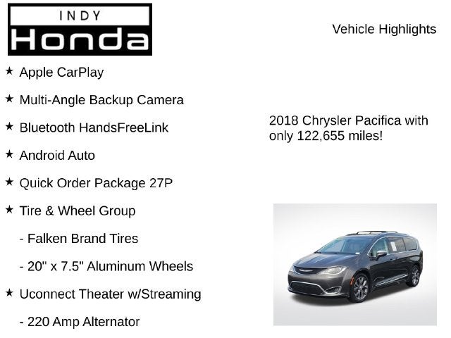2018 Chrysler Pacifica Limited