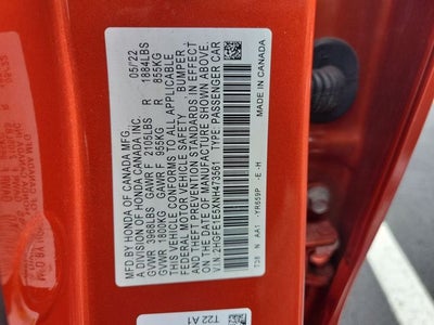 2022 Honda Civic Si