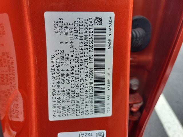 2022 Honda Civic Si