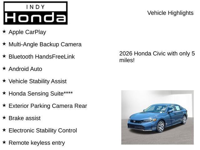 2026 Honda Civic LX