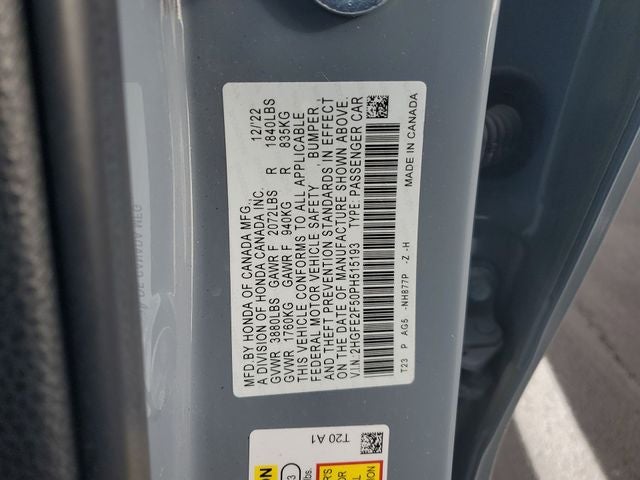 2023 Honda Civic Sport