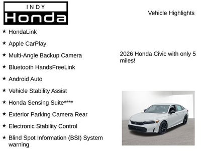 2026 Honda Civic Sport