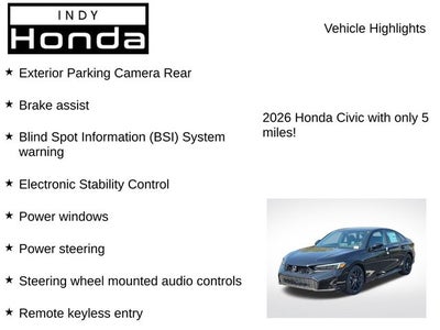 2026 Honda Civic Sport