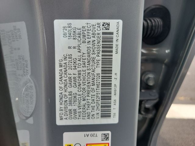 2026 Honda Civic Sport