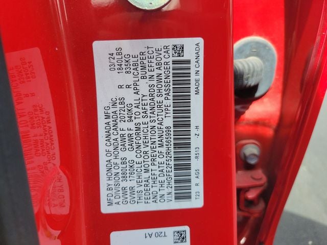 2024 Honda Civic Sport