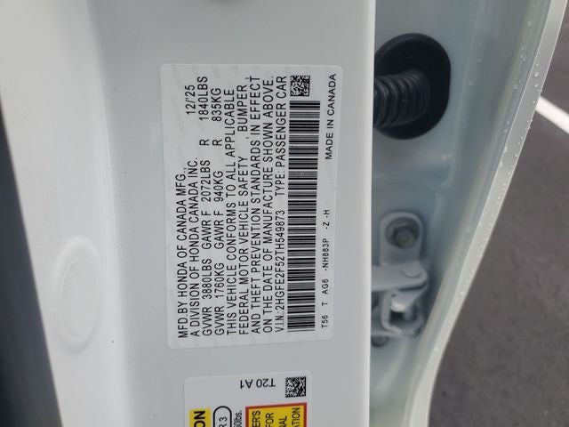 2026 Honda Civic Sport