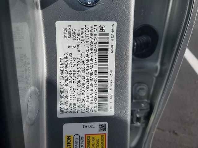 2026 Honda Civic Sport