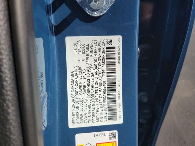 2026 Honda Civic Sport