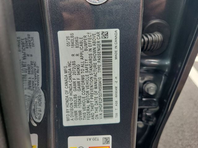 2026 Honda Civic Sport