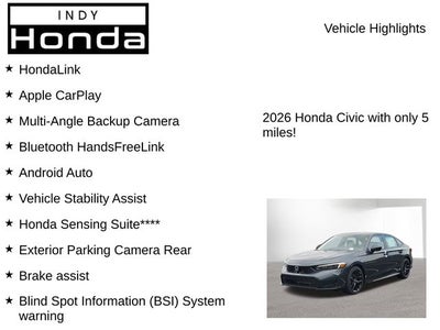 2026 Honda Civic Sport