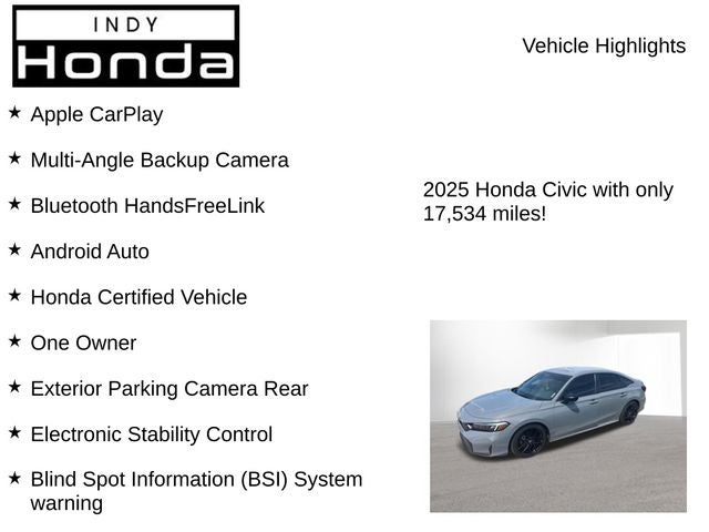 2025 Honda Civic Sport